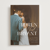 "Loren" - Wedding Invitations in Cotton by Christie Garcia - Front