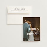 "Loren" - Wedding Invitations in Cotton by Christie Garcia - Invitation with Envelope