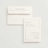 "The Gallery" - Wedding Invitations in Quartz by Kristie Kern - Invitation with Envelope