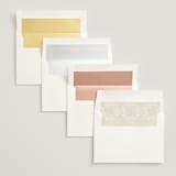 "Embrace" - Wedding Invitations in Cloudy by Jennifer Postorino - Envelope Liner Options