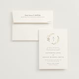 "Embrace" - Wedding Invitations in Cloudy by Jennifer Postorino - Invitation with Envelope