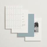 "Marmont" - Wedding Invitations in Bluebell by Kristie Kern - Back of Card Options