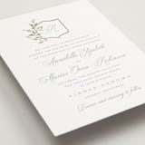 "Marmont" - Wedding Invitations in Bluebell by Kristie Kern - Detail