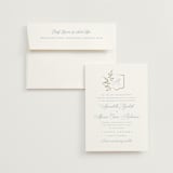 "Marmont" - Wedding Invitations in Bluebell by Kristie Kern - Invitation with Envelope