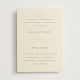 "Bow Tie" - Wedding Invitations in Ivory by Baumbirdy - Front
