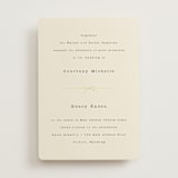 "Bow Tie" - Wedding Invitations in Ivory by Baumbirdy - Front