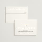 "Bow Tie" - Wedding Invitations in Ivory by Baumbirdy - FREE Recipient Addressing