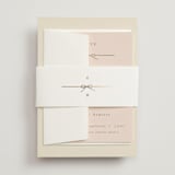 "Bow Tie" - Wedding Invitations in Ivory by Baumbirdy - Assembled with Belly Band