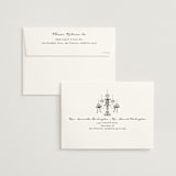 "Hand Illustrated Whimsical Chandelier" - Wedding Invitations in Noir by Jackie Crawford - FREE Recipient Addressing