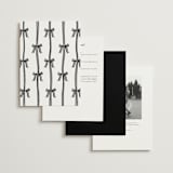 "All Tied Up" - Wedding Invitations in Diamond by Chris Griffith - Back of Card Options