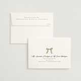 "All Tied Up" - Wedding Invitations in Champagne by Chris Griffith - FREE Recipient Addressing