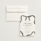 "All Tied Up" - Wedding Invitations in Diamond by Chris Griffith - Invitation with Envelope