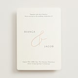 "Eloquent" - Wedding Invitations in Cotton by Angela Thompson - Front