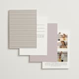 "Eloquent" - Wedding Invitations in Ivory by Angela Thompson - Back of Card Options