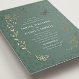 "Southern Romance" - Wedding Invitations in Eucalyptus by Simona Camp - Detail