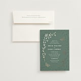 "Southern Romance" - Wedding Invitations in Eucalyptus by Simona Camp - Invitation with Envelope