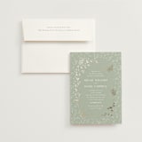 "Southern Romance" - Wedding Invitations in Pistachio by Simona Camp - Invitation with Envelope
