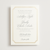 "Formally" - Wedding Invitations in Mist by Sarah Brown - Front