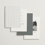"Formally" - Wedding Invitations in Mist by Sarah Brown - Back of Card Options