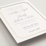 Formally Foil-Pressed Wedding Invitations by Carly Reed Walker