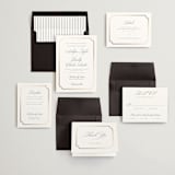 Formally Foil-Pressed Wedding Invitations by Carly Reed Walker