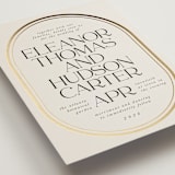 "oval" - Wedding Invitations in Sandstone by Lori Wemple - Detail