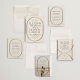 "oval" - Wedding Invitations in Sandstone by Lori Wemple - Invitation Suite
