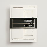 "Documentary" - Wedding Invitations in Lily by Heather Schertzer - Assembled with Belly Band