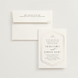 "Formally" - Wedding Invitations in Cloud by Carly Reed Walker - Invitation with Envelope