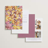 "Autumn flowers" - Wedding Invitations in Amber by Alexandra Dzh - Back of Card Options