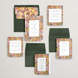 "Autumn flowers" - Wedding Invitations in Amber by Alexandra Dzh - Invitation Suite