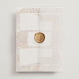 "Autumn flowers" - Wedding Invitations in Amber by Alexandra Dzh - Assembled with Vellum Wrap and Wax Seal
