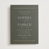 "Perfect Pair" - Wedding Invitations in Olive by Stacey Meacham - Front