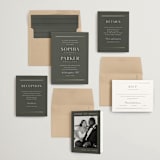 "Perfect Pair" - Wedding Invitations in Olive by Stacey Meacham - Invitation Suite