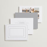 "Bellino" - Wedding Invitations in Snow by AK Graphics - Back of Card Options