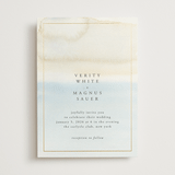 "Contemplate" - Wedding Invitations in Sand by Janean Hinger - Front