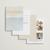 "Contemplate" - Wedding Invitations in Sand by Janean Hinger - Back of Card Options