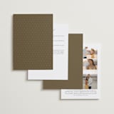 "Simple Art Nouveau" - Wedding Invitations in Cream by Katie Zimpel - Back of Card Options