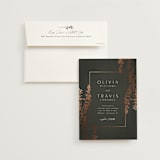 "Quince" - Wedding Invitations in Ivy by Kelly Schmidt - Invitation with Envelope