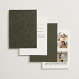 "poetique" - Wedding Invitations in Autumn by Kate Ahn - Back of Card Options
