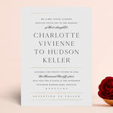"Heard the news" - Wedding Invitations in Cotton by Stacey Meacham - Front