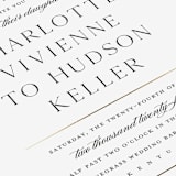 "Heard the news" - Wedding Invitations in Cotton by Stacey Meacham - Close-Up