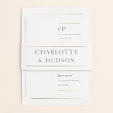 "Heard the news" - Wedding Invitations in Cotton by Stacey Meacham - Assembled