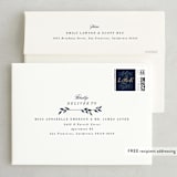 "Botanical Ampersand" - Wedding Invitations in Navy by Hooray Creative - FREE Recipient Addressing