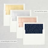 "Botanical Ampersand" - Wedding Invitations in Navy by Hooray Creative - Envelope Liner Options