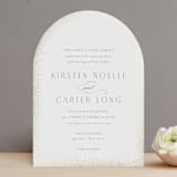 "glitter arch" - Wedding Invitations in Champagne by Design Lotus - Front