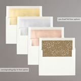 "glitter arch" - Wedding Invitations in Champagne by Design Lotus - Envelope Liner Options