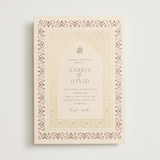 "Islamic Arch" - Wedding Invitations in Scarlet by Sabrin Deirani - Front