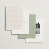 "Islamic Arch" - Wedding Invitations in Sage by Sabrin Deirani - Back of Card Options