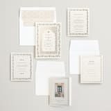 "Islamic Arch" - Wedding Invitations in Sage by Sabrin Deirani - Invitation Suite